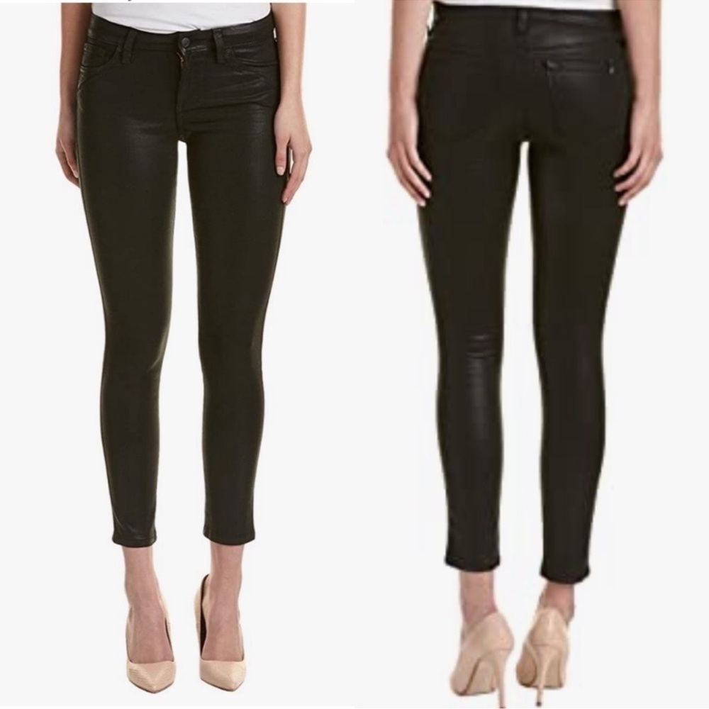 EUC Joe’s Coated Black denim jeans, size 27